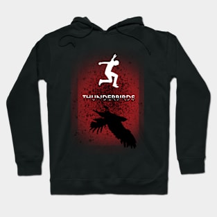 Thunderbirds-Painted Effect Hoodie